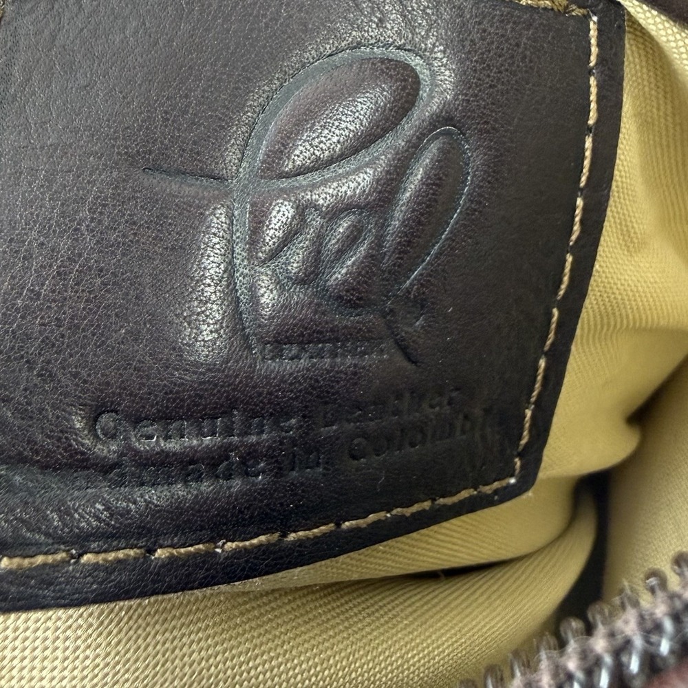 Piel Vintage Backpack Brown Leather Convertible Shoulder Bag Made In Colombia - Picture 10 of 15